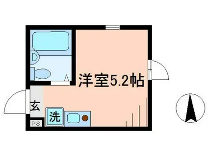 イル豊島園駅前(ワンルーム/1階)の間取り写真