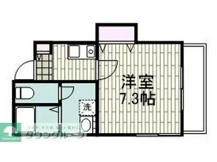 メゾン セブンズ ラック(1K/1階)の間取り写真