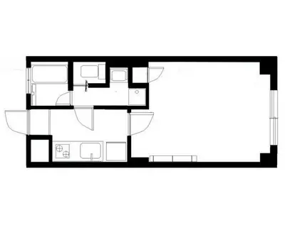 メゾンT(1K/3階)の間取り写真