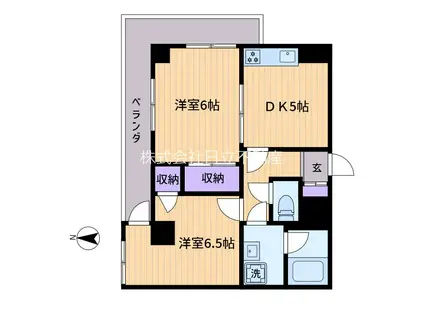 GTヒルズ(2DK/2階)の間取り写真