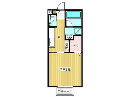 東武伊勢崎線 福居駅 徒歩23分 2階建 築10年(1K/1階)の間取り写真