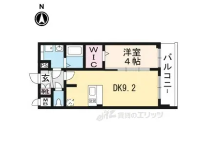 プレサンス京都二条 京華(1LDK/5階)の間取り写真