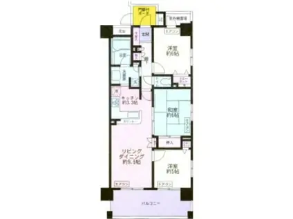 アンビシャスプラザ朝霞台(3LDK/9階)の間取り写真