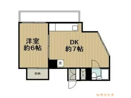 OMC大曽根ビル(1DK/4階)の間取り写真