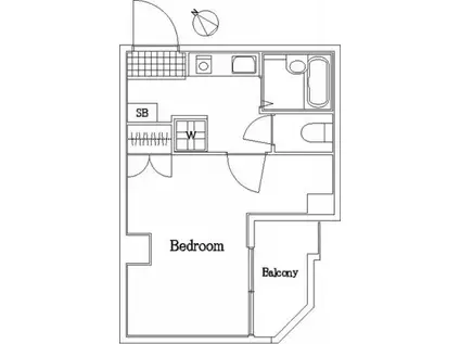 ステージファースト大塚(1K/1階)の間取り写真