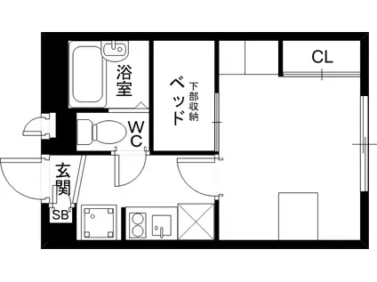 レオパレス大同(1K/3階)の間取り写真