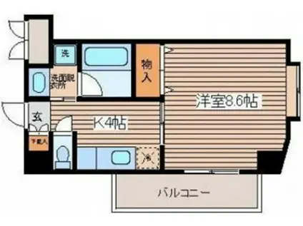 ロイヤルメゾンコウシン(1K/7階)の間取り写真