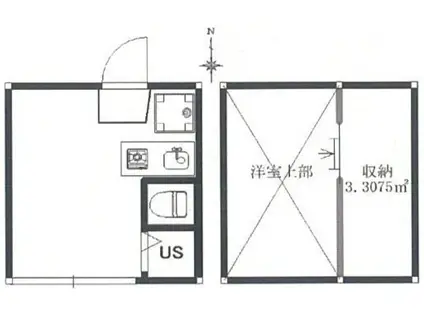 レジデンス本町(ワンルーム/1階)の間取り写真