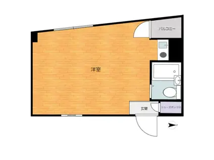 キイナカオ(ワンルーム/3階)の間取り写真