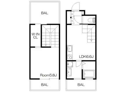 リーガランド甲南山手(1LDK/4階)の間取り写真