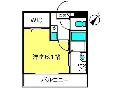 PARKHILLS蓮田(1K/2階)の間取り写真