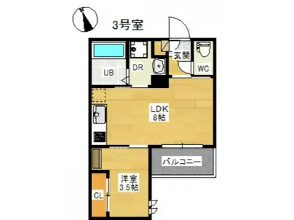 REGALEST GLORY DESIRE(1LDK/2階)の間取り写真