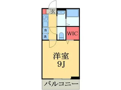 メゾン サンシャインヒル(1K/1階)の間取り写真