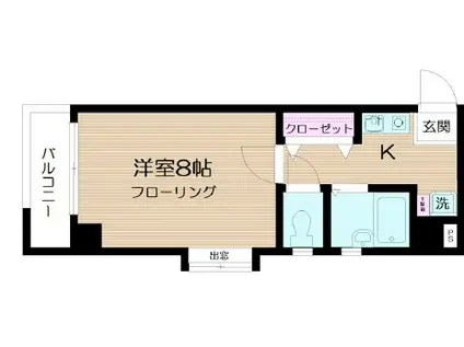 ビルトモア西新宿(1K/5階)の間取り写真