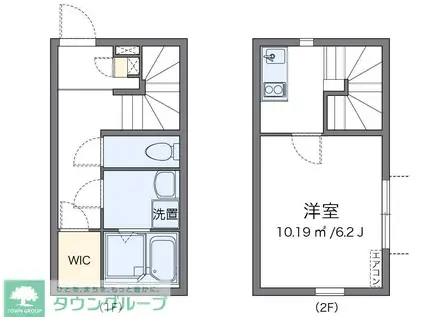 クレイノブリリアント N21(1K/1階)の間取り写真