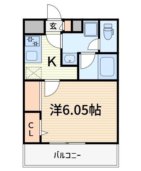 リブリ・SK戸田(1K/1階)の間取り写真