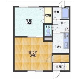 T&KII(1LDK/3階)の間取り写真