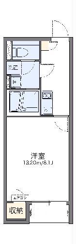 レオネクスト瑞穂(1K/1階)の間取り写真