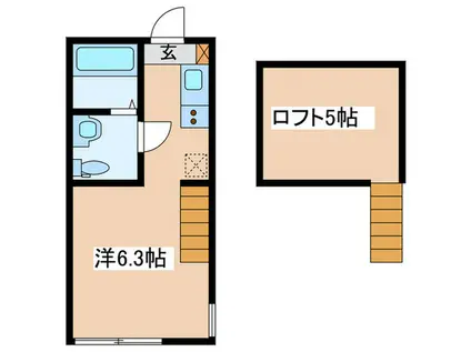 VILLE NATALE(ワンルーム/1階)の間取り写真