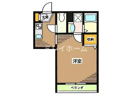 ビアンコ ネロ(1K/2階)の間取り写真