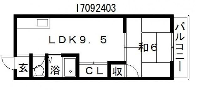 カーサビアンカ(1LDK/1階)の間取り写真