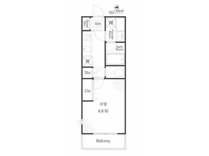 ベラスウィータ高田馬場(1K/3階)の間取り写真