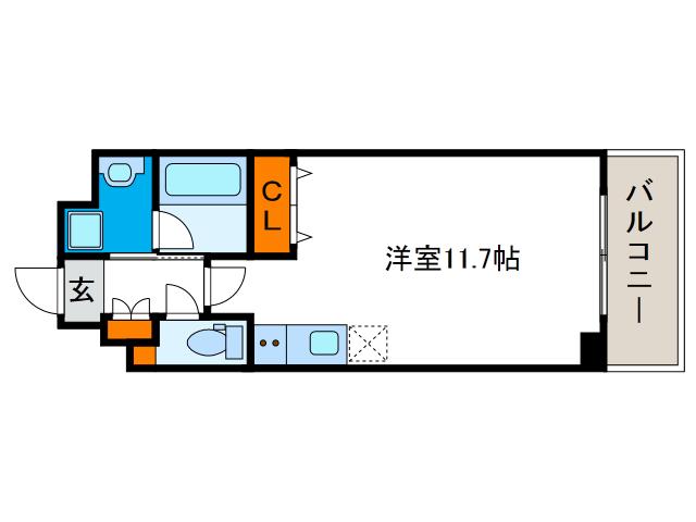 ATIRL(ワンルーム/5階)の間取り写真