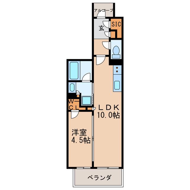 GRANPASEO丸の内(1LDK/15階)の間取り写真
