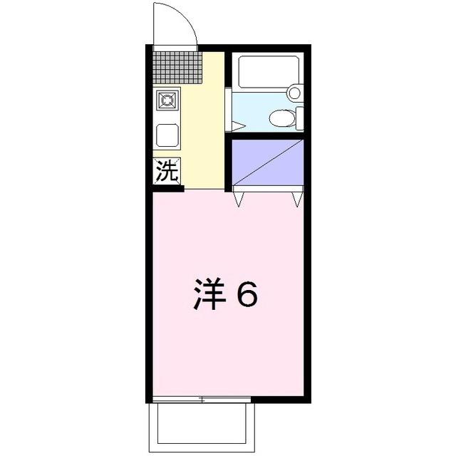 コーポラス23B(ワンルーム/1階)の間取り写真