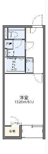 レオネクストベラ ルーチェ(1K/1階)の間取り写真