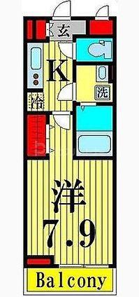 アイビス(1K/3階)の間取り写真
