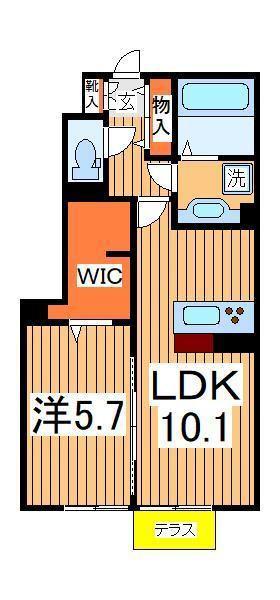 コンフォールコートⅡ(1LDK/1階)の間取り写真