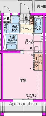 FUKUNASU EHIRAHIGASHI(ワンルーム/3階)の間取り写真