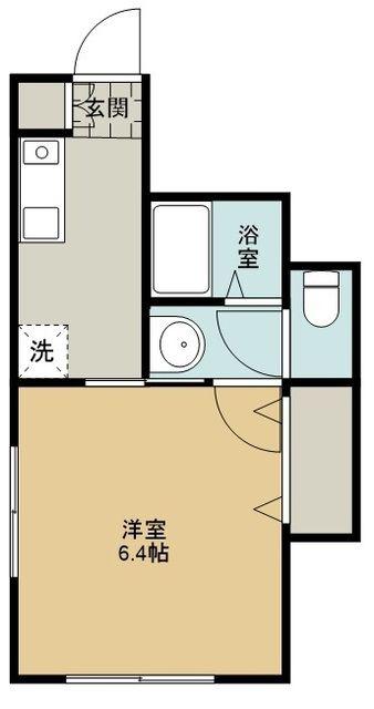 NOCE(1K/1階)の間取り写真