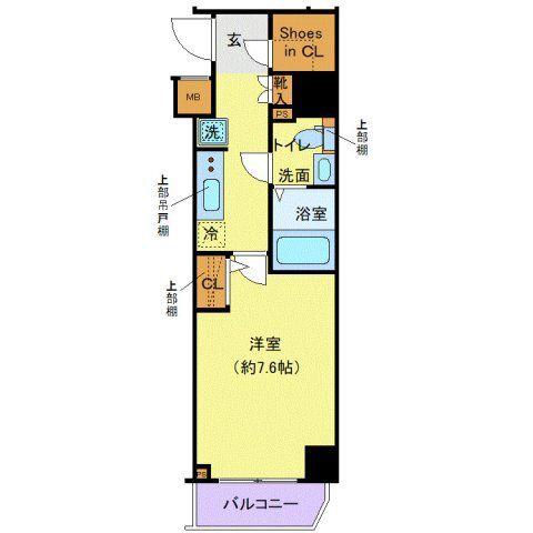 クレヴィスタ西巣鴨(1K/8階)の間取り写真