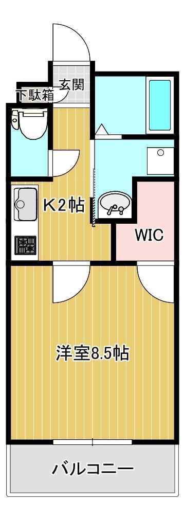 YSBLD.22(1K/1階)の間取り写真
