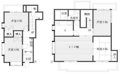 VIP外山(4LDK/2階)の間取り写真