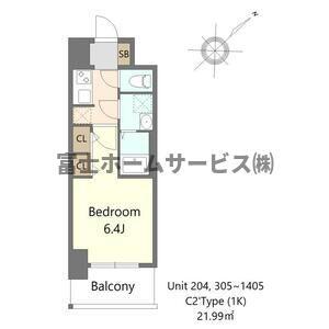 S-RESIDENCE堺ALTKLAS(1K/2階)の間取り写真