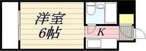 グランデール泉(1K/2階)の間取り写真