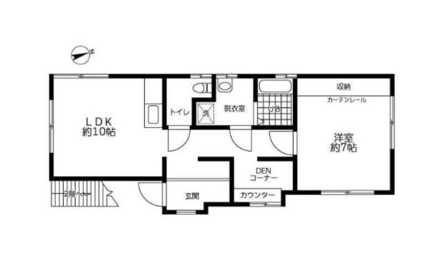 FAVORI I(1LDK/1階)の間取り写真