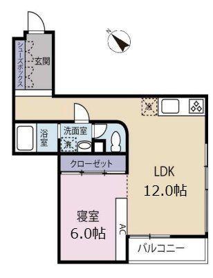 PRATIQUE NISHISUGAMO プラティーク西巣鴨(1LDK/3階)の間取り写真