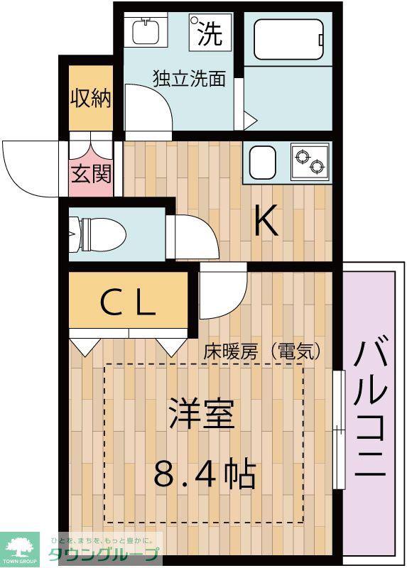 リュミエールI(1K/3階)の間取り写真