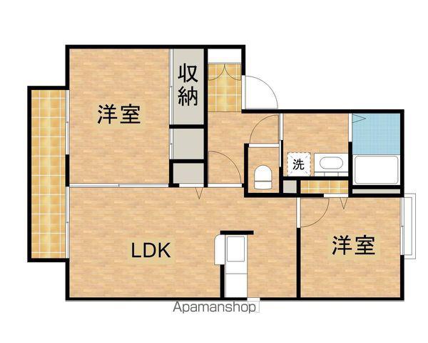 大町ガーデンライフ(2LDK/2階)の間取り写真