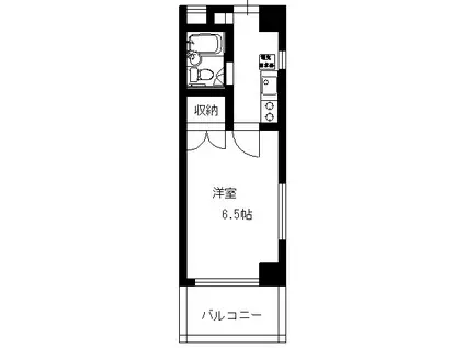 赤塚サカエビル(1K/2階)の間取り写真