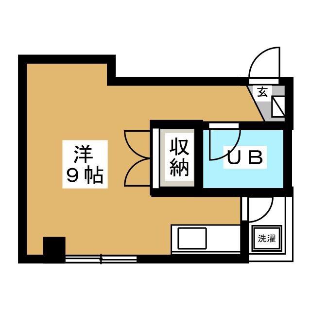 フォーラム倉持(ワンルーム/2階)の間取り写真