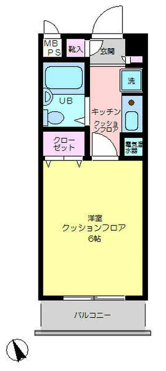 ロイヤルパレス川崎本町 7階階 間取り