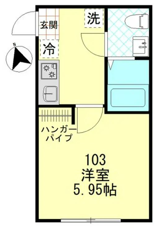 バーン・サヌーク杉田 1階階 間取り