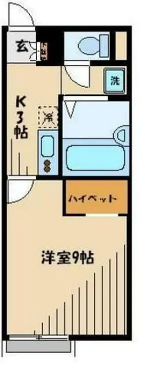 レオパレスグリーンパイン松本 1階階 間取り