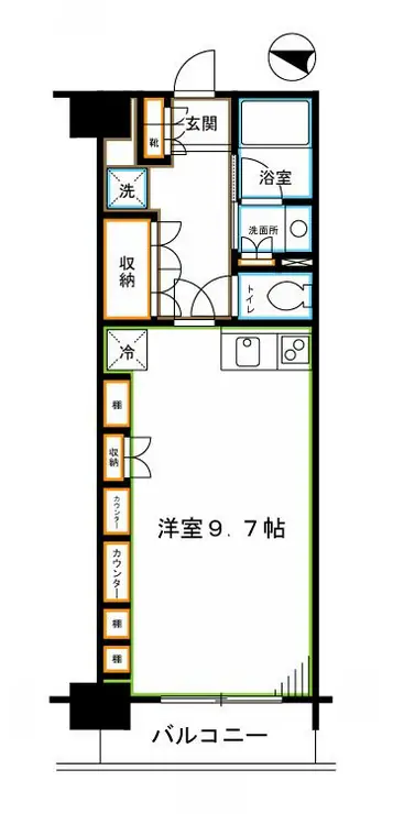 デュオステージ中落合 4階階 間取り