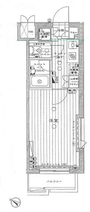 ルーブル新宿西落合七番館 4階階 間取り
